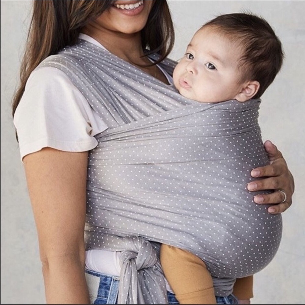 Solly Baby Wrap Gray with Triangles